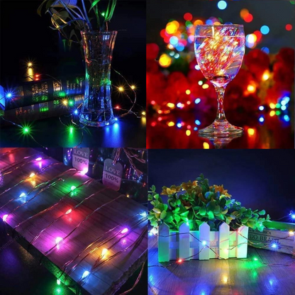 Luces Solares de Colores x 10 metros