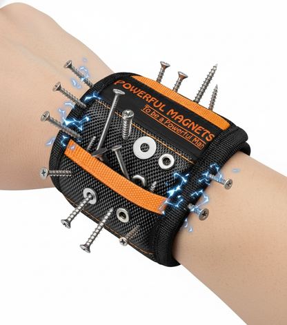 ✅ Muñequera magnetica de construccion