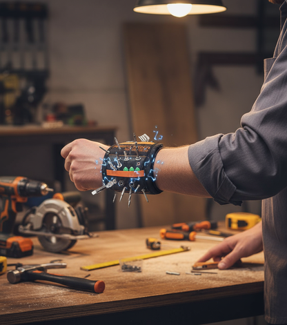 ✅ Muñequera magnetica de construccion