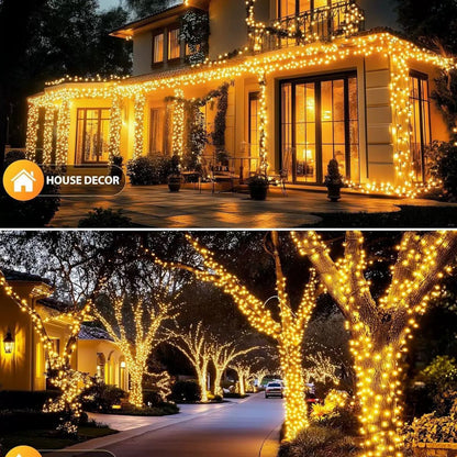 Luces navidad solar 20m 200 luces led